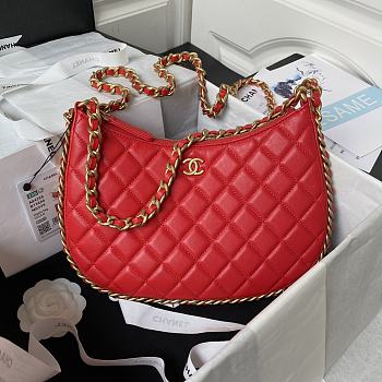 Bagsaaa Chanel Large Hobo Bag AS4287 Red - 17.5 × 28.5 × 2 cm