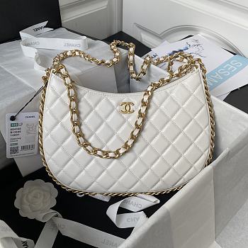 Bagsaaa Chanel Large Hobo Bag White AS4368 - 18 × 29 × 2 cm
