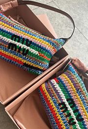 Bagsaaa Miumiu Crochet Pouch Multicolored - 14x18.5x10 cm - 3