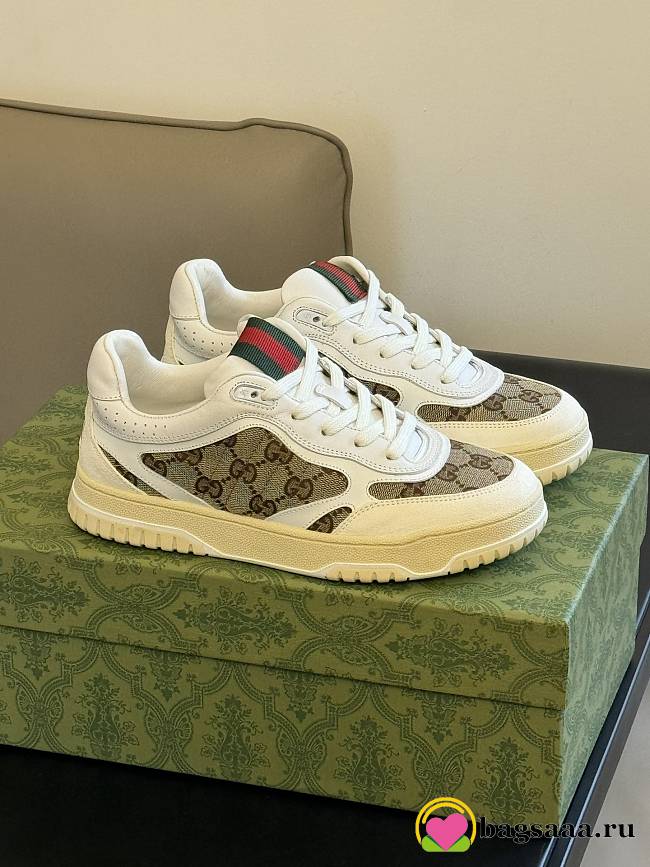 Bagsaaa Gucci Re-Web Sneaker Original GG Canvas ‎785452 - 1