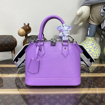 Bagsaaa Louis Vuitton M22642 Alma BB Purple - 23.5 x 17.5 x 11.5 cm