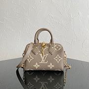 Bagsaaa Louis Vuitton Speedy Bandoulière 20 Tourterelle Gray M46575 - 20.5x13.5x12 cm - 1