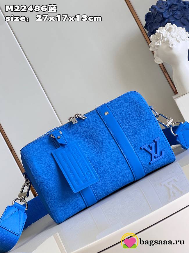 Bagsaaa Louis Vuitton M22486 City Keepall Bright Blue - 27 x 17 x 13 cm - 1