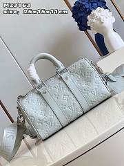 Bagsaaa Louis Vuitton M23163 Keepall Bandoulière 25 Mineral Gray - 25 x 15 x 11 cm - 5