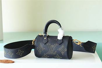 Bagsaaa Louis Vuitton M46745 Nano Speedy Black - 16 x 10 x 7.5 cm