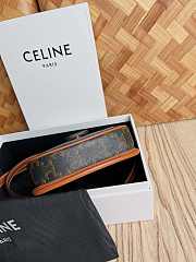 Bagsaaa Celine Mini Besace In Triomphe Canvas And Calfskin Tan - 16 X 14 X 4 CM - 4