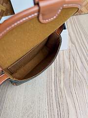 Bagsaaa Celine Mini Besace In Triomphe Canvas And Calfskin Tan - 16 X 14 X 4 CM - 3