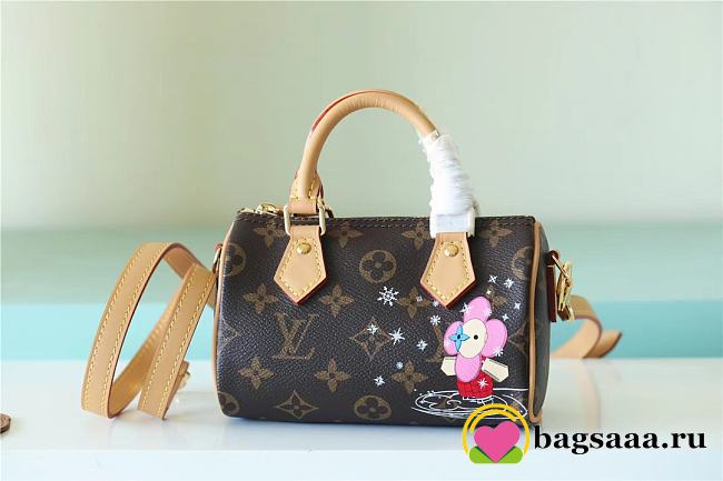 Bagsaaa Louis Vuitton M82624 Nano Speedy - 16 x 10 x 7.5 cm - 1