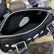 Bagsaaa Louis Vuitton M81910 LV x YK Nano Speedy Black&White - 16 x 10 x 7.5 cm - 2