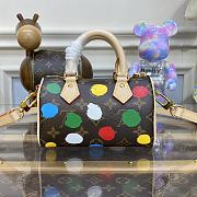 Bagsaaa Louis Vuitton M81979 LV x YK Nano Speedy Monogram - 16 x 10 x 7.5 cm - 1