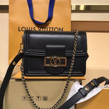 Bagsaaa Louis Vuitton M55964 Mini Dauphine Black - 20 x 15 x 9 cm