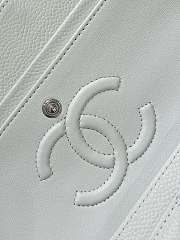 Bagsaaa Chanel Small Flap Bag White Caviar Silver Hardware - 23.5 cm - 4