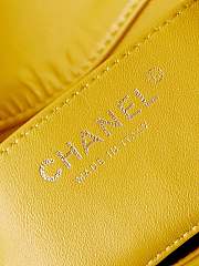 Bagsaaa Chanel Mini Flap Bag Lambskin & Wenge Wood Yellow AS4165 - 11 × 18 × 7 cm - 2