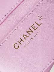 Bagsaaa Chanel Mini Flap Bag Lambskin & Wenge Wood Pink AS4165 - 11 × 18 × 7 cm - 2