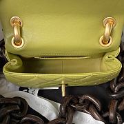 Bagsaaa Chanel Mini Flap Bag Lambskin & Wenge Wood Green AS4165 - 11 × 18 × 7 cm - 2