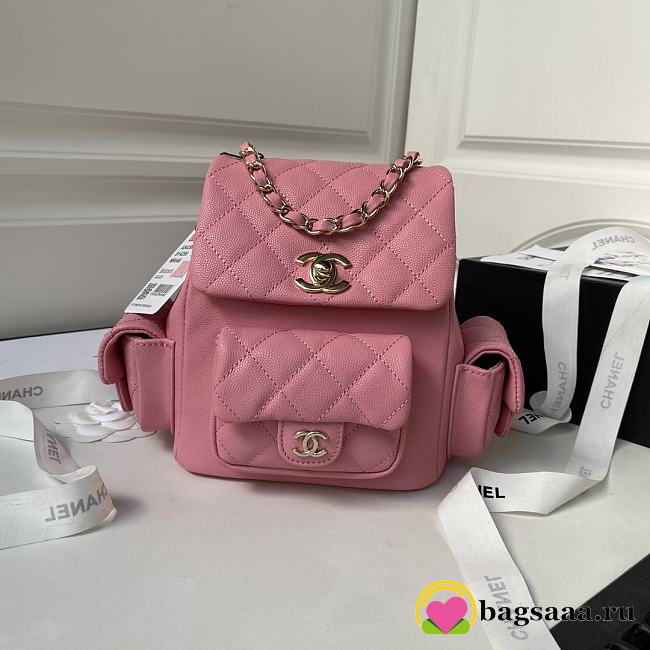 Bagsaaa Chanel Small Backpack Pink AS4399 - 19.5 × 18 × 10 cm - 1