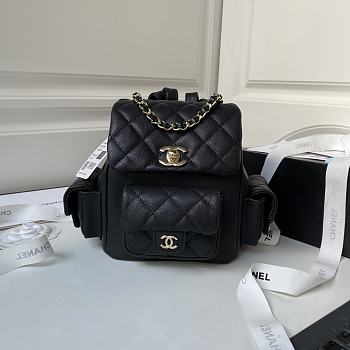 Bagsaaa Chanel Small Backpack Black AS4399 - 19.5 × 18 × 10 cm