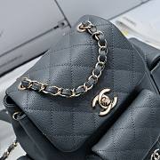 Bagsaaa Chanel Small Backpack Gray AS4399 - 19.5 × 18 × 10 cm - 3