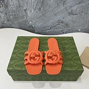 Bagsaaa Women's Interlocking G Slide Sandal 780307 Orange - 1