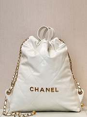 Bagsaaa Chanel 22 Backpack White AS3859 - 34 × 29 × 8 cm - 1