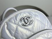 Bagsaaa Chanel Backpack AS4366 Nylon & Silver-Tone Metal White - 22 × 18 × 10 cm - 3