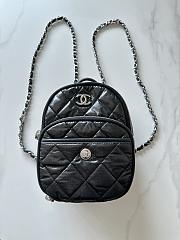 Bagsaaa Chanel Backpack AS4366 Nylon & Silver-Tone Metal Black - 22 × 18 × 10 cm - 1