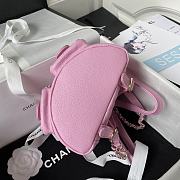 Bagsaaa Chanel Small Backpack Grained Shiny Calfskin AS3787 Pink - 17.5-16.5-10 cm - 4