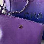 Bagsaaa Chanel Shopping Bag AS3351 Purple/Blue/Dark Blue - 26 × 41 × 17 cm - 2