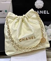 Bagsaaa Chanel 22 Small Handbag Light Yellow AS3260 - 35 × 37 × 7 cm - 4