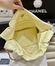 Bagsaaa Chanel 22 Small Handbag Light Yellow AS3260 - 35 × 37 × 7 cm - 5