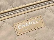 Bagsaaa Chanel 22 Small Handbag White & Rainbow Logo AS3260 - 35 × 37 × 7 cm - 2