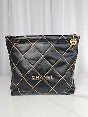 Bagsaaa Chanel 22 Handbag AS3261 Shiny Calfskin & Gold-Tone Metal Black Hobo - 39 × 42 × 8 cm - 1