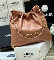 Bagsaaa Chanel 22 Handbag Brown AS3261 - 39 × 42 × 8 cm - 2