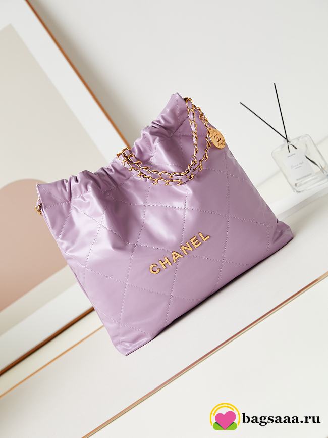 Bagsaaa Chanel 22 Handbag Purple AS3261 - 39×42×8 cm - 1