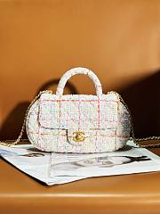 Bagsaaa Chanel Bag With Top Handle AS4569 Multicolour Tweed - 13.5 × 23.5 × 5.5 cm - 1