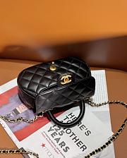 Bagsaaa Chanel Small Bag With Top Handle AS4573 Black - 11.5 × 20.5 × 5.5 cm - 3