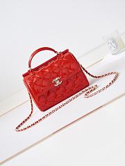 Bagsaaa Chanel Small Box Bag Red Patent AS4511 - 13 × 18 × 8.5 cm - 1