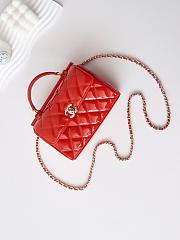 Bagsaaa Chanel Small Box Bag Red Patent AS4511 - 13 × 18 × 8.5 cm - 5