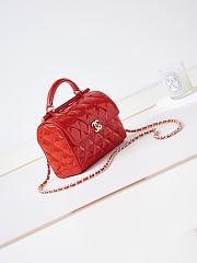 Bagsaaa Chanel Small Box Bag Red Patent AS4511 - 13 × 18 × 8.5 cm - 4