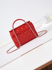 Bagsaaa Chanel Small Box Bag Red Patent AS4511 - 13 × 18 × 8.5 cm - 2