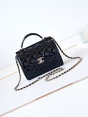 Bagsaaa Chanel Small Box Bag Black Patent AS4511 - 13 × 18 × 8.5 cm - 1