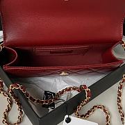 Bagsaaa Chanel Flap Phone Holder With Chain AP3512 Burgundy Red - 11 × 17.2 × 3.5 cm - 3