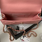 Bagsaaa Chanel Flap Phone Holder With Chain AP3512 Pink - 11 × 17.2 × 3.5 cm - 2