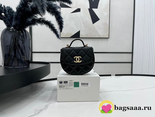 Bagsaaa Chanel Clutch With Chain AP3378 Black - 11.5 × 12.5 × 3.5 cm - 1