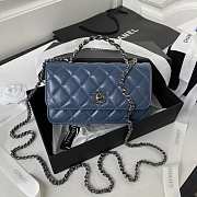 Bagsaaa Chanel Clutch With Chain AP3566 Blue - 11 × 18.5 × 6 cm - 1