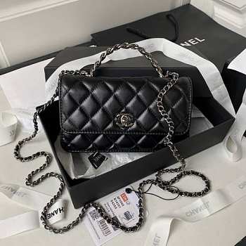 Bagsaaa Chanel Clutch With Chain AP3566 Black - 11 × 18.5 × 6 cm