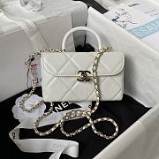 Bagsaaa Chanel Mini Box Bag White AS4469 - 10.5 × 17 × 8 cm - 1