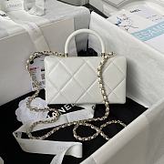 Bagsaaa Chanel Mini Box Bag White AS4469 - 10.5 × 17 × 8 cm - 3