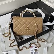 Bagsaaa Chanel Wallet On Chain Beige AP3504 - 12.3 × 19.2 × 3.5 cm - 1