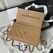 Bagsaaa Chanel Wallet On Chain Beige AP3504 - 12.3 × 19.2 × 3.5 cm - 4